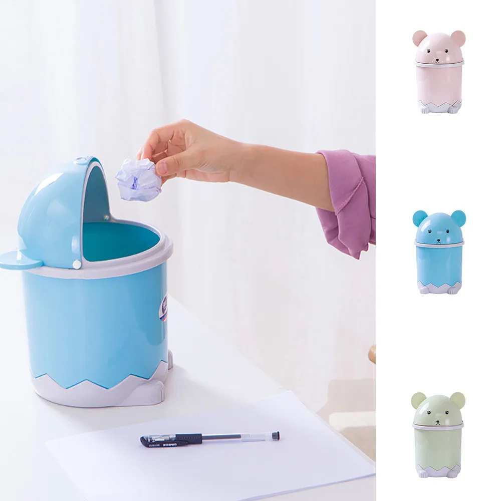 Mini Desktop Flip Trash Can practical blue plastic Cover Portable Environmental Garbage Storage Bin home office trash can F290
Mini Desktop Flip Trash Can practical blue plastic Cover Portable Environmental Garbage Storage Bin home office trash can F290