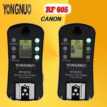 YONGNUO RF-605C 2.4GH Wireless remote control Flash Trigger with Clear LCD screen display 603 Upgrade Version for Canon cameras
YONGNUO RF-605C 2.4GH Wireless remote control Flash Trigger with Clear LCD screen display 603 Upgrade Version for Canon cameras