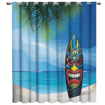 Surf Board Tiki Mask Room Curtains Large Window Window Curtains Dark Living Room Bathroom Kitchen Fabric Drapes Decor Kid
Surf Board Tiki Mask Room Curtains Large Window Window Curtains Dark Living Room Bathroom Kitchen Fabric Drapes Decor Kid