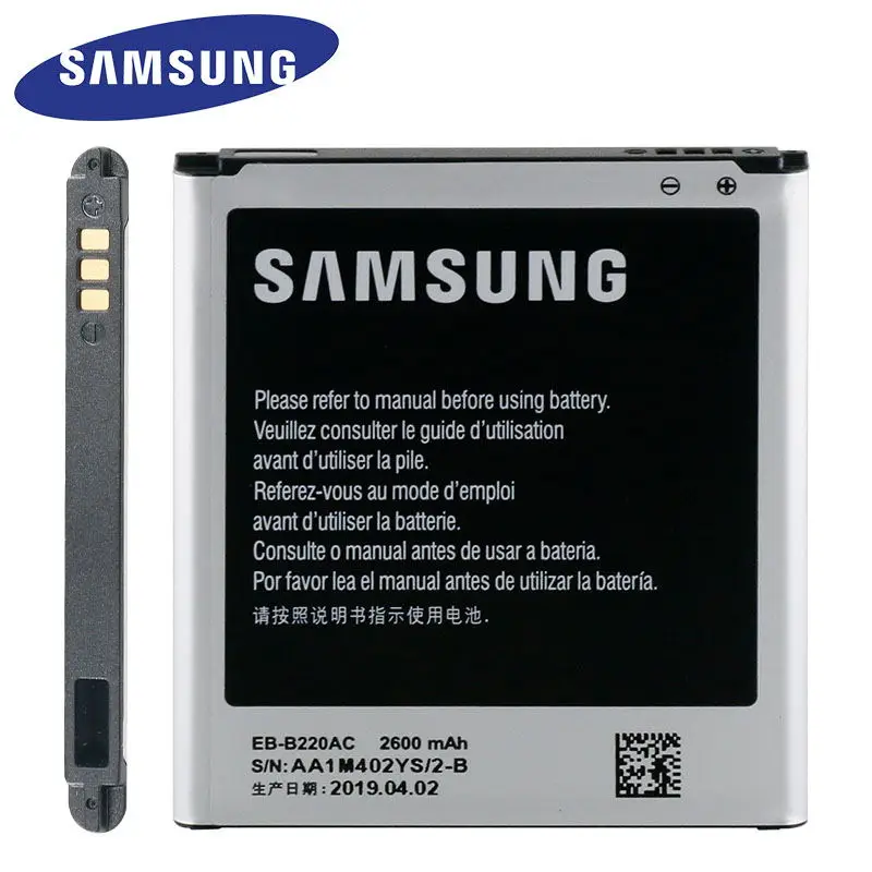 Samsung Original Battery for Samsung Galaxy Grand 2 G7102 G710 G710K G710L G7105 G7106 G7108 G7109 EB-B220AC 2600mAh
Samsung Original Battery for Samsung Galaxy Grand 2 G7102 G710 G710K G710L G7105 G7106 G7108 G7109 EB-B220AC 2600mAh