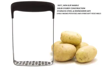 100pcs Stainless Steel Potato Ricer Masher for Smooth Mashed Potatoes, Vegetables and Fruits DHL Fedex Free
100pcs Stainless Steel Potato Ricer Masher for Smooth Mashed Potatoes, Vegetables and Fruits DHL Fedex Free