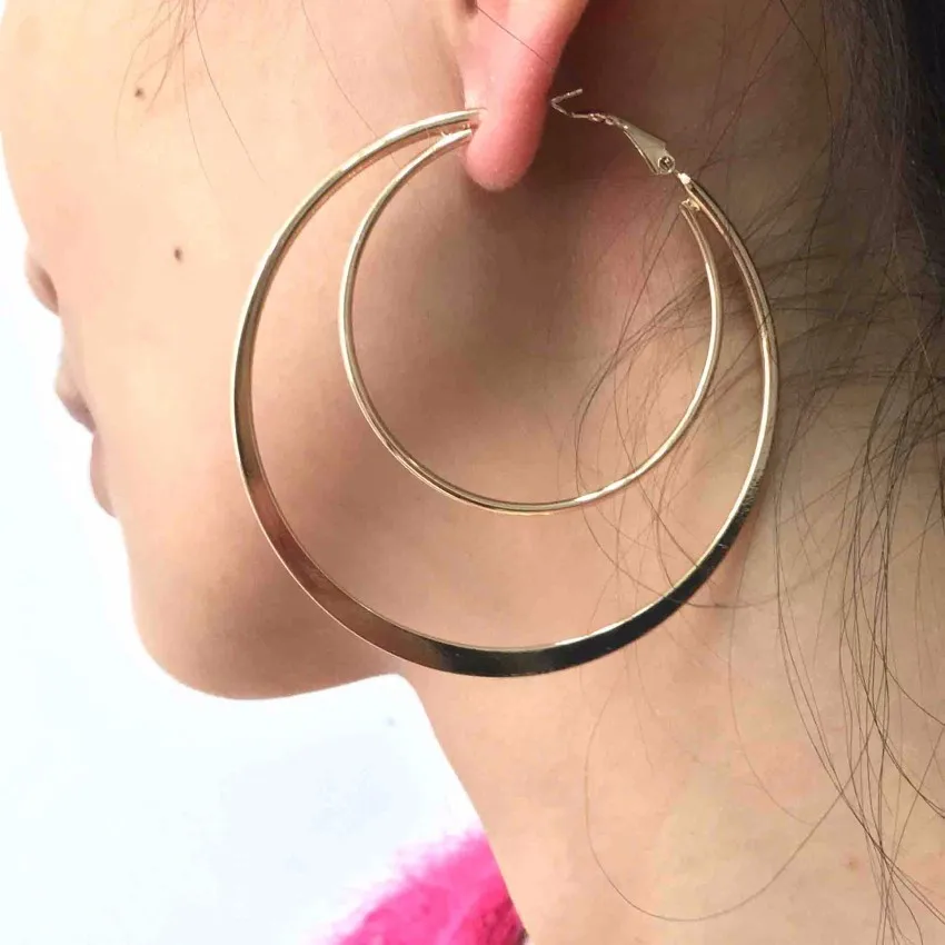 Alloy Circle Big Hoop Earrings For Women Gold Color Round Metal Statement Big Earrings Jewelry Gift 2019 UKMOC
Alloy Circle Big Hoop Earrings For Women Gold Color Round Metal Statement Big Earrings Jewelry Gift 2019 UKMOC