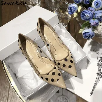 Sawakku Brand Design Women Pointed Leather Toe Pumps Sexy Lace Polka Dot Elegant Bridal Wedding Shoes High Heels Zapatos Mujer
Sawakku Brand Design Women Pointed Leather Toe Pumps Sexy Lace Polka Dot Elegant Bridal Wedding Shoes High Heels Zapatos Mujer