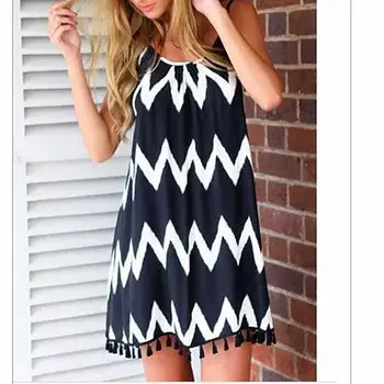 Women's Summer Loose Short Wave Backless Dress Tassel Beach Sexy Sling Dress
Women's Summer Loose Short Wave Backless Dress Tassel Beach Sexy Sling Dress