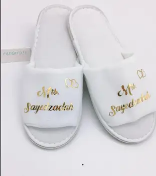 personalize name wedding GOLD bride groom spa slippers Matron of honor night Bachelorette party favors company gifts
personalize name wedding GOLD bride groom spa slippers Matron of honor night Bachelorette party favors company gifts