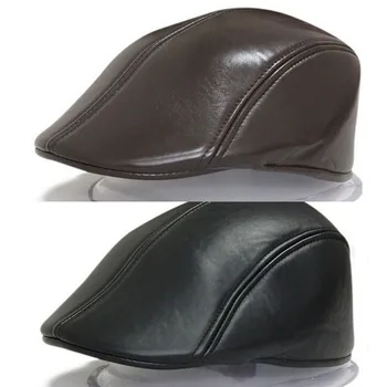 High Quality Winter Duckbill Beret Solid PU Leather Flat Cap for Men Boina Hombre Visor Hat Planas Snapback Hat
High Quality Winter Duckbill Beret Solid PU Leather Flat Cap for Men Boina Hombre Visor Hat Planas Snapback Hat