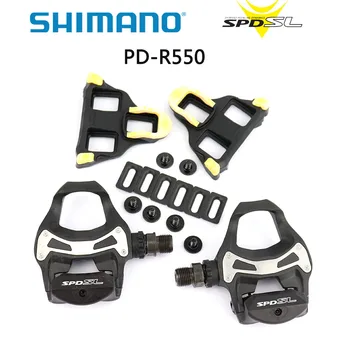 SHIMANO PD R550 Pedals SPD-SL Road Bike Self-Locking Pedals Components Using for Bicycle Racing Include SM-SH11 Bike Accessories
SHIMANO PD R550 Pedals SPD-SL Road Bike Self-Locking Pedals Components Using for Bicycle Racing Include SM-SH11 Bike Accessories