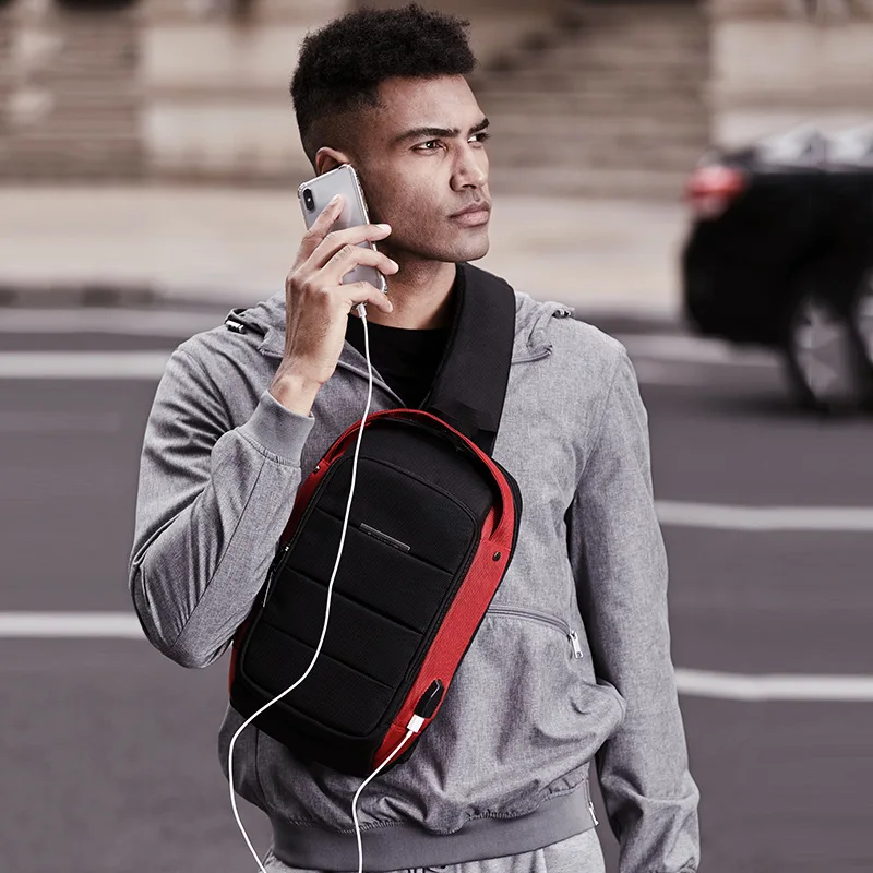Fashion Brand Men's Chest Bag Usb Charging Men's Business Shoulder Bag Casual Waterproof Outdoor Travel Crossbody Bag
Fashion Brand Men's Chest Bag Usb Charging Men's Business Shoulder Bag Casual Waterproof Outdoor Travel Crossbody Bag