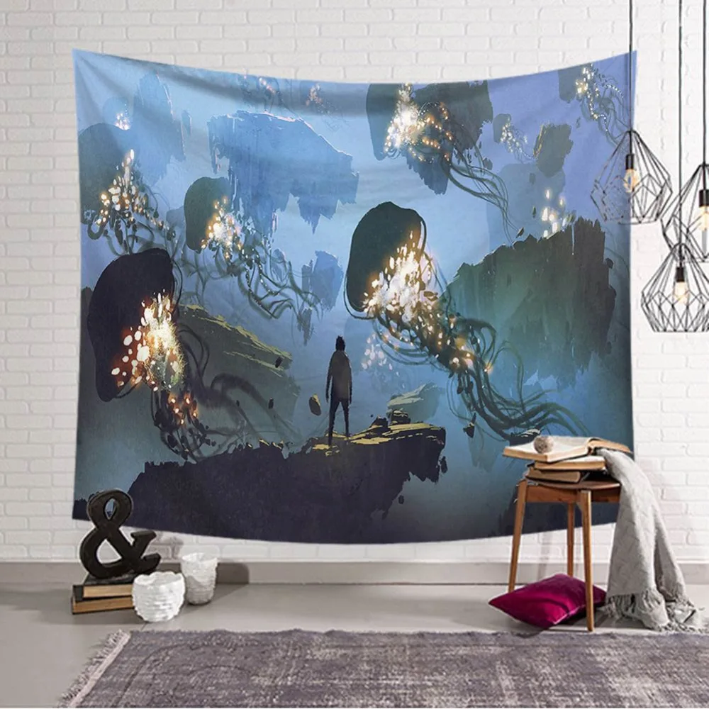 Гобелен в морском стиле Dreamlike, пляжное полотенце с узором в виде Луны и медузы, домашний декоративный коврик, одеяло для спальни, скатерть, коврик для йоги
Гобелен в морском стиле Dreamlike, пляжное полотенце с узором в виде Луны и медузы, домашний декоративный коврик, одеяло для спальни, скатерть, коврик для йоги