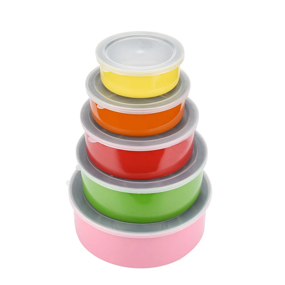 5 Pcs/Set Stainless Steel Home Kitchen Food Container Storage Mixing Bowl Set high quality color preservation bowl
5 Pcs/Set Stainless Steel Home Kitchen Food Container Storage Mixing Bowl Set high quality color preservation bowl