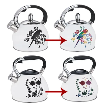 2.5L Stainless Steel Whistling Kettle Color Changing Water Kettle Whistle Tea Water Pot with Induction Bottom
2.5L Stainless Steel Whistling Kettle Color Changing Water Kettle Whistle Tea Water Pot with Induction Bottom