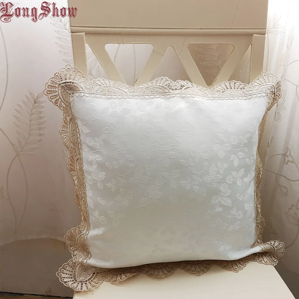 2019 Newest 45x45cm Square Smooth Warm White Color Comfortable Pillow Case With Embroidered Lace
2019 Newest 45x45cm Square Smooth Warm White Color Comfortable Pillow Case With Embroidered Lace