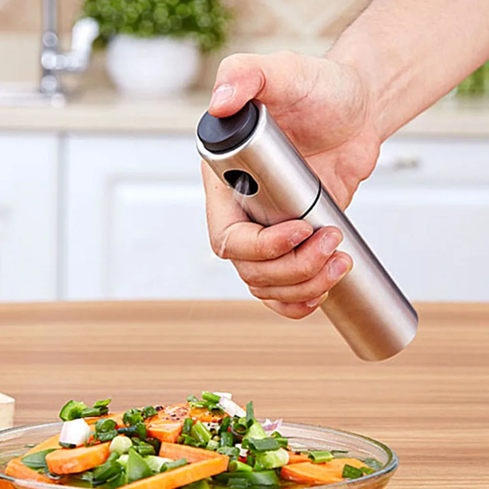 1PC-Stainless-Steel-Olive-Pump-Spray-Bottle-Oil-Sprayer-Oiler-Pot-BBQ-Barbecue-Cooking-Tool-Can