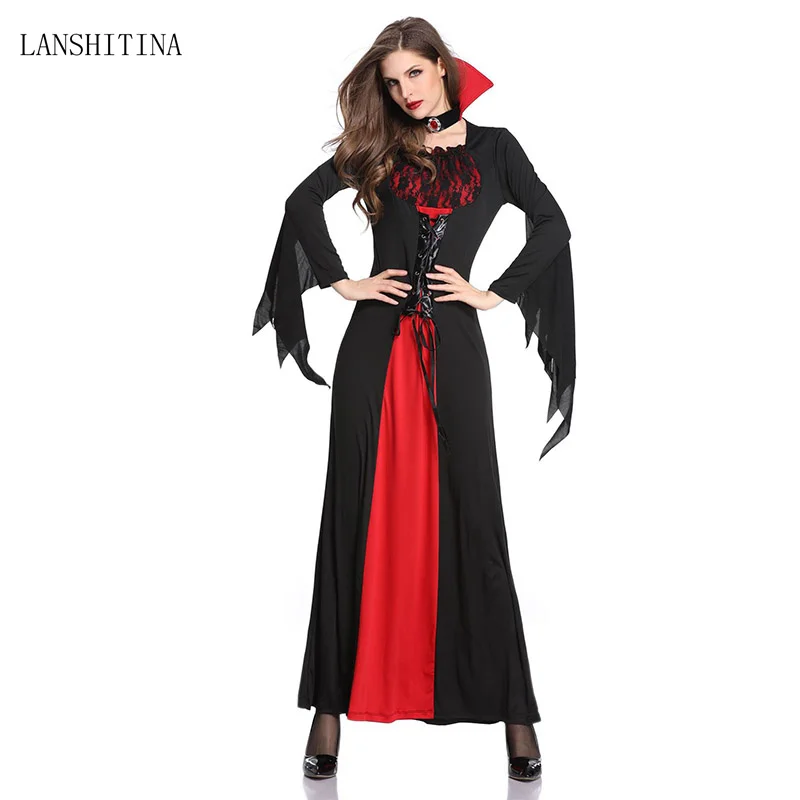 LANSHITINA Adult Ghosts Costume Halloween Costumes For Women Sexy Black Red Gothic Dress Devil Fancy Dress
LANSHITINA Adult Ghosts Costume Halloween Costumes For Women Sexy Black Red Gothic Dress Devil Fancy Dress
