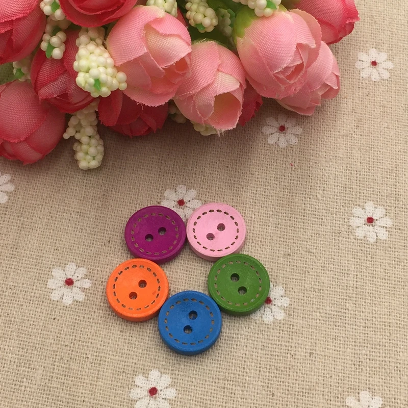 Colorful wooden buttons dotted line DIY handmade decorative buckle children puzzle collage materials wooden buttons 15mm FC1023
Colorful wooden buttons dotted line DIY handmade decorative buckle children puzzle collage materials wooden buttons 15mm FC1023