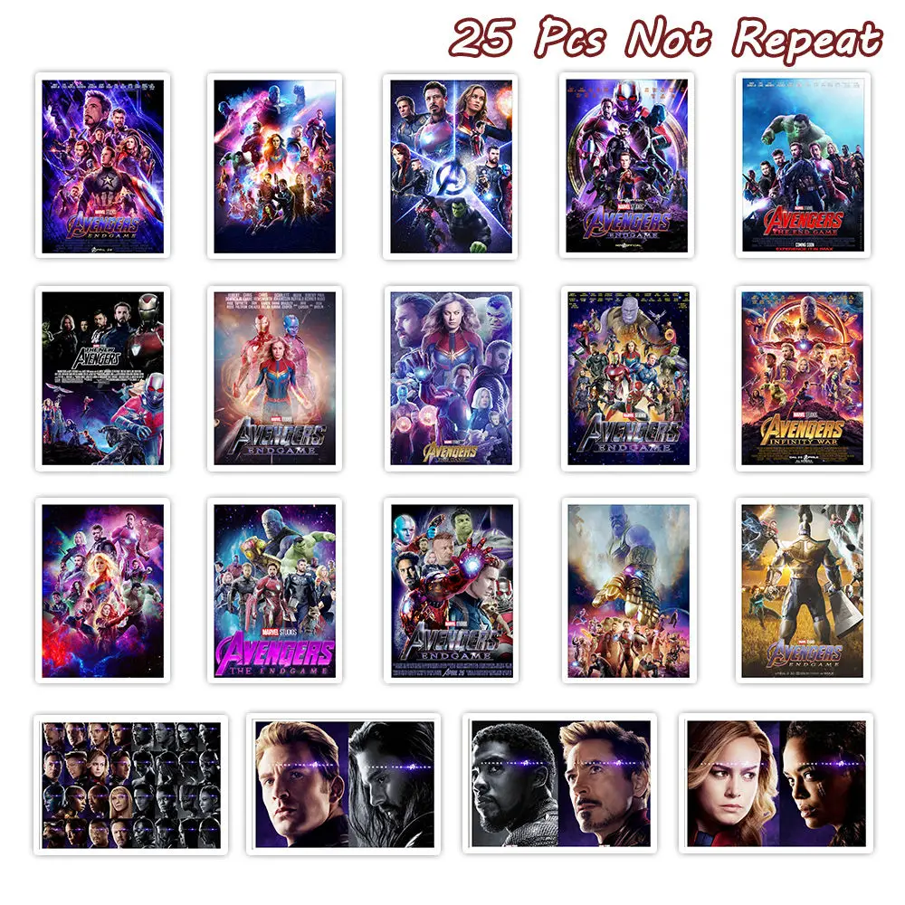 25 PCS Avengers Endgame 2019 New Marvel Movie Stickers Super Heroe Decals Gifts for Friend For DIY Suitcase Laptop Guitar Fridge
25 PCS Avengers Endgame 2019 New Marvel Movie Stickers Super Heroe Decals Gifts for Friend For DIY Suitcase Laptop Guitar Fridge