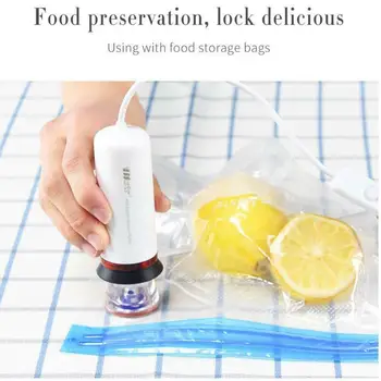 US Mini Automatic Storage Food Bag Compression Vacuum Pump Electric Vacuum Pump Black Or White Send In Random
US Mini Automatic Storage Food Bag Compression Vacuum Pump Electric Vacuum Pump Black Or White Send In Random