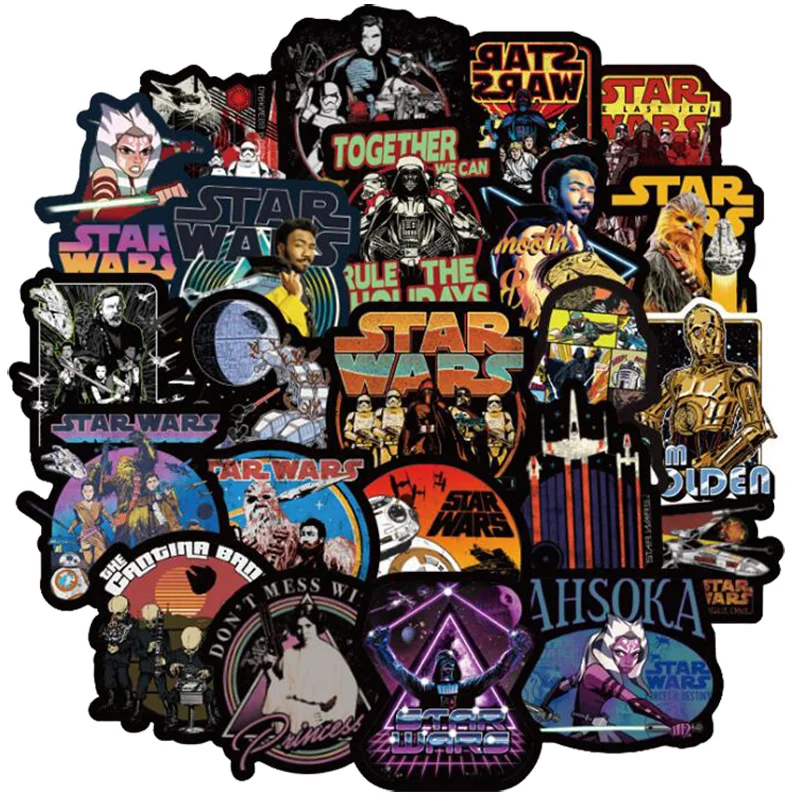 100 pcs Star Wars Stickers Anime Cool Decals Sticker for to Laptop Suitcase Guitar Fridge Skateboard Bicycle Motorcycle Car
100 pcs Star Wars Stickers Anime Cool Decals Sticker for to Laptop Suitcase Guitar Fridge Skateboard Bicycle Motorcycle Car