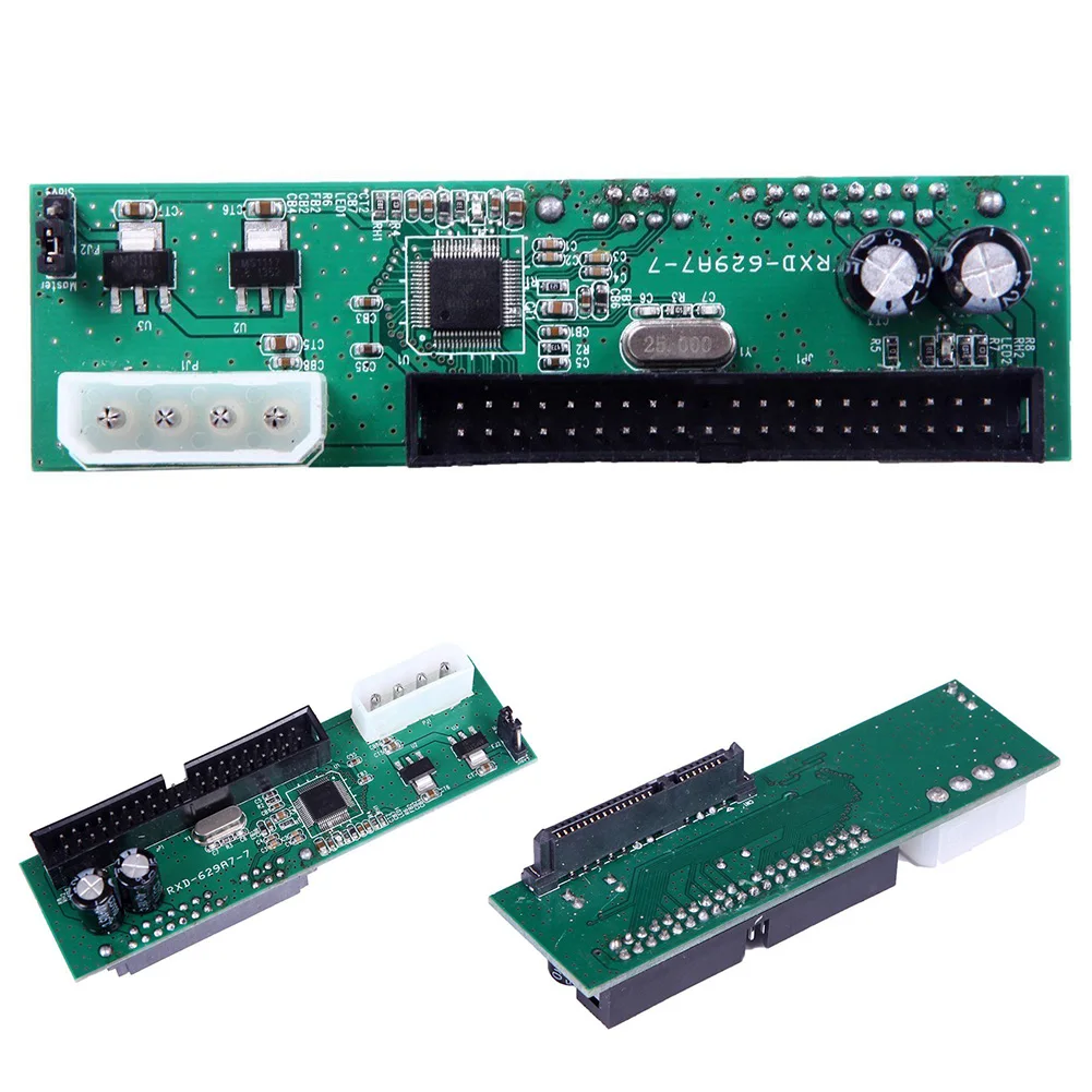 Yity88 Pata IDE To Sata Hard Drive Adapter Converter 3.5 HDD Parallel to Serial ATA(9.6 * 2.6 * 2.4cmGreen)
Yity88 Pata IDE To Sata Hard Drive Adapter Converter 3.5 HDD Parallel to Serial ATA(9.6 * 2.6 * 2.4cmGreen)