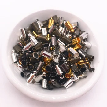 100pcs 4x9mm Colormixing Round Leather Cord End Cap Clasp for Choose Jewelry Findings Accessories Set Necklace Connector
100pcs 4x9mm Colormixing Round Leather Cord End Cap Clasp for Choose Jewelry Findings Accessories Set Necklace Connector