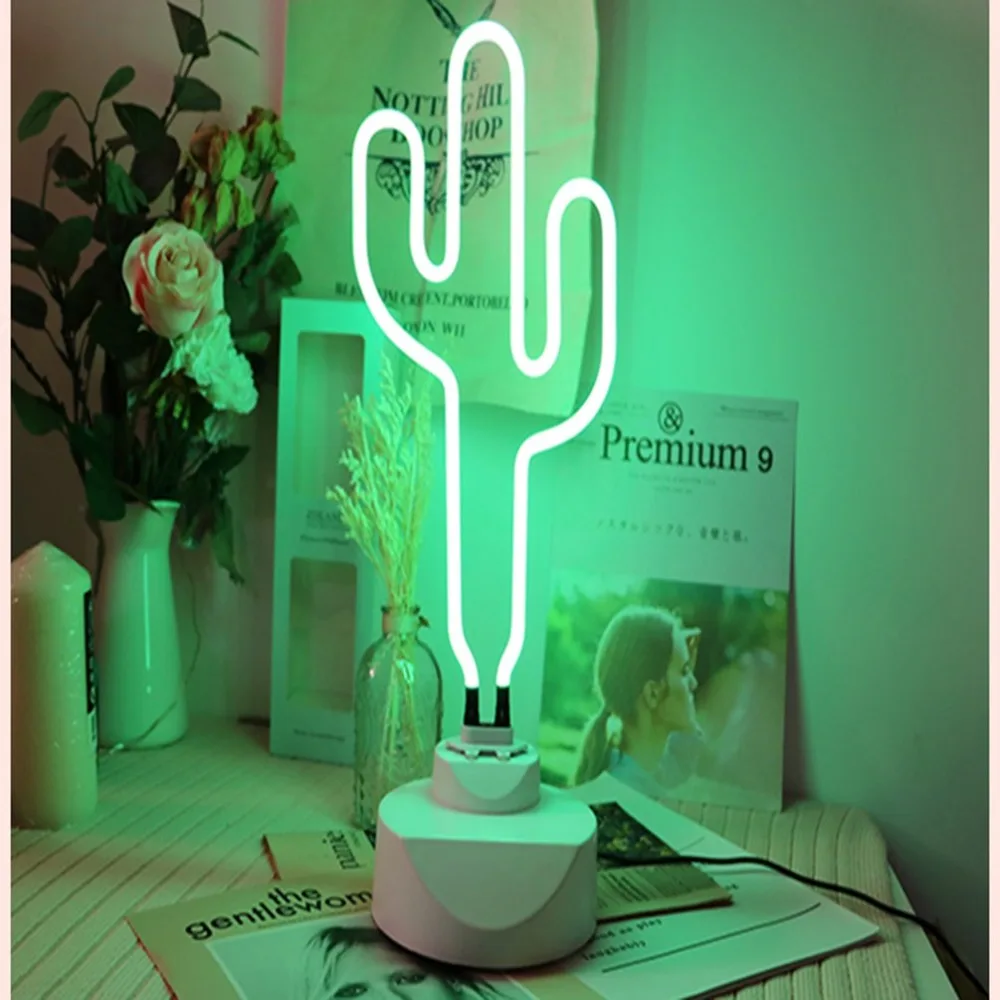 LED Neon Cactus Pineapple Rainbow Night Light Neon Table Lamp for Home Festival Wedding Party Decor Bedroom Decoration Lights
LED Neon Cactus Pineapple Rainbow Night Light Neon Table Lamp for Home Festival Wedding Party Decor Bedroom Decoration Lights