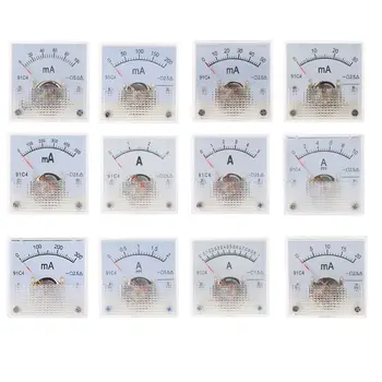 91C4 Ammeter DC Analog Current Meter Panel Mechanical Pointer Type 1/2/3/5/10/20/30/50/100/200/300/500mA A 
91C4 Ammeter DC Analog Current Meter Panel Mechanical Pointer Type 1/2/3/5/10/20/30/50/100/200/300/500mA A
