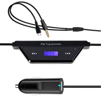 Univeral Car mp3 Player with two Car Charger USB 3.5mm jack FM transmitter Modulator audio cable to your smartphone
Univeral Car mp3 Player with two Car Charger USB 3.5mm jack FM transmitter Modulator audio cable to your smartphone
