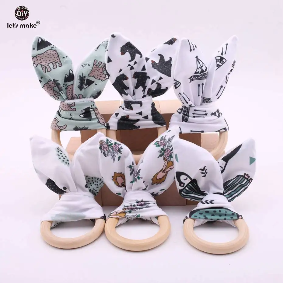 Let's Make Teething Rings Bunny Ear Rabbit Teether Ring For Baby/Fabric Wooden Teething Ring Crinkle Material Inside/Sensory Toy
Let's Make Teething Rings Bunny Ear Rabbit Teether Ring For Baby/Fabric Wooden Teething Ring Crinkle Material Inside/Sensory Toy