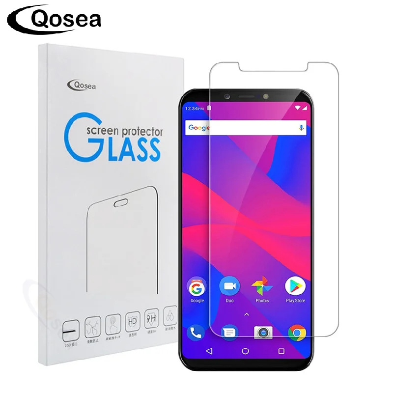 Qosea для BLU Studio Mega 2018 ультратонкая прозрачная пленка из закаленного стекла Vivo Go One