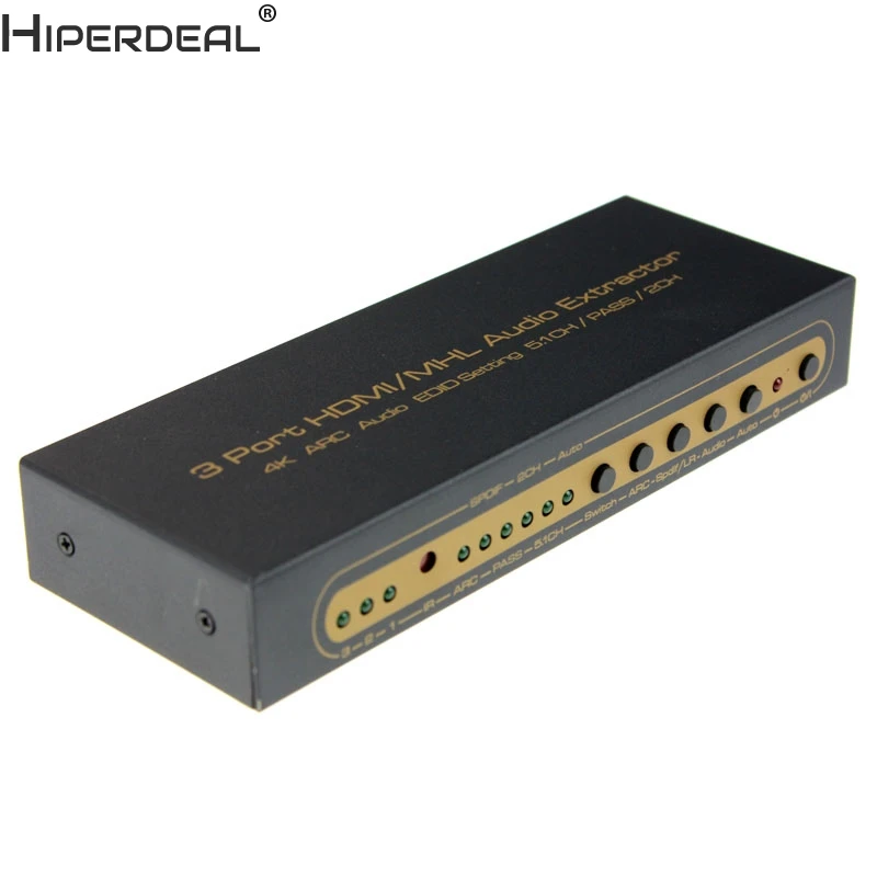 HIPERDEAL 4K HDMI Switch Switcher Box Selector Out Audio Extractor Splitter ARC Oct27
HIPERDEAL 4K HDMI Switch Switcher Box Selector Out Audio Extractor Splitter ARC Oct27