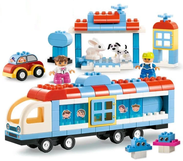 LOCKING Duplo Train Large particles Building Blocks Educational Park Slide Toys For Children City Bus Compatible With LOCKING
LOCKING Duplo Train Large particles Building Blocks Educational Park Slide Toys For Children City Bus Compatible With LOCKING