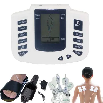 Electric Stimulator Body Muscle Therapy Massager Pulse tens Acupuncture foot neck back Massage slimming slipper 8pad in Russian
Electric Stimulator Body Muscle Therapy Massager Pulse tens Acupuncture foot neck back Massage slimming slipper 8pad in Russian