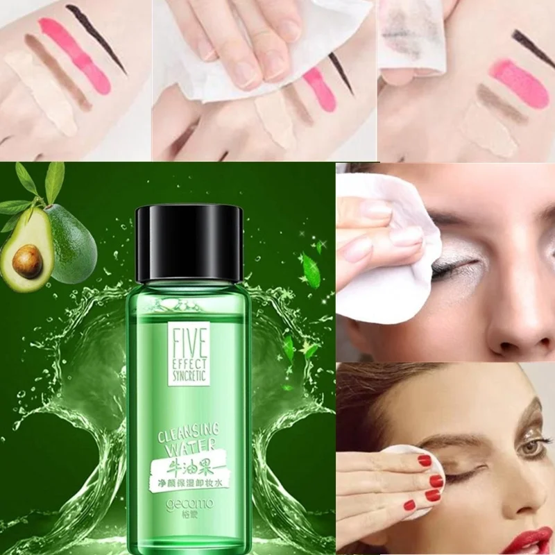 20ml/bottle Professional Avocado Makeup Remover Water Gentle Cleansing Face Eye and Lip Makeup Remover Convenient Travel Size
20ml/bottle Professional Avocado Makeup Remover Water Gentle Cleansing Face Eye and Lip Makeup Remover Convenient Travel Size