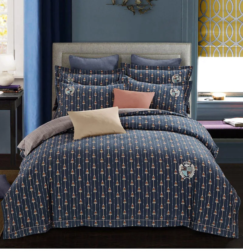 New Blue 100% Cotton Sanding Stripes Plaid Printed Bedding Set boys adults Bed Sheet set Duvet Cover Pillowcase Queen King 4pcs
New Blue 100% Cotton Sanding Stripes Plaid Printed Bedding Set boys adults Bed Sheet set Duvet Cover Pillowcase Queen King 4pcs