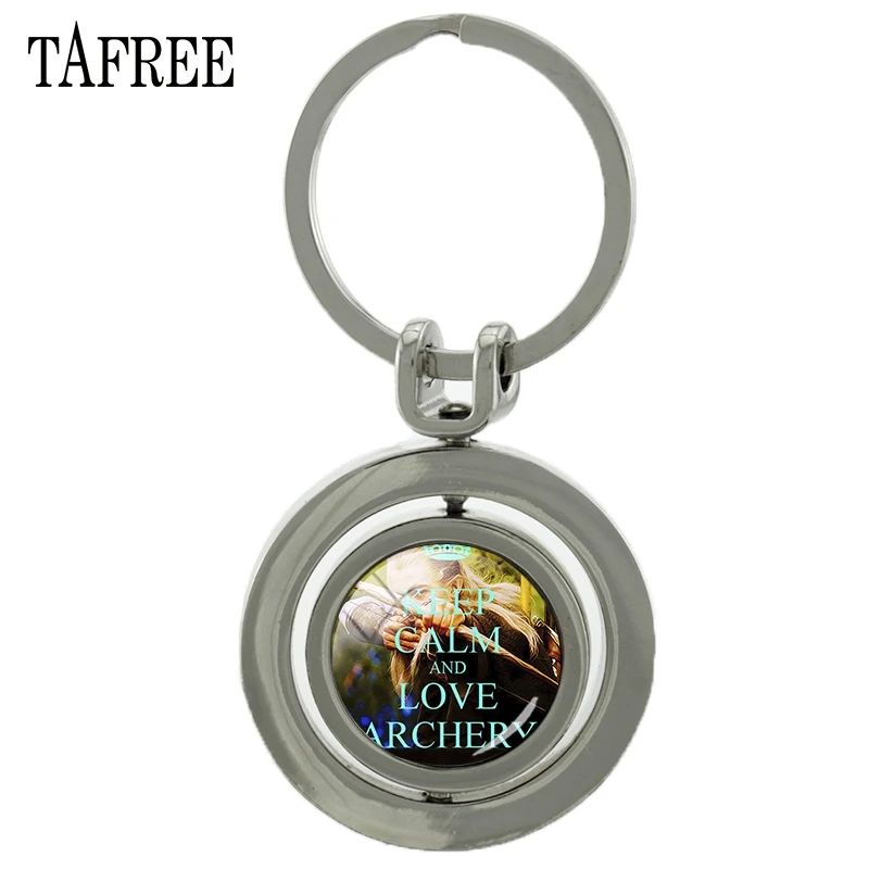 TAFREE KEEP CALM AND LOVE ARCHERY Revolving Pendant Keychain Classy Charm Key Chain Key Ring Men Boyfriend Gifts Jewelry SP298
TAFREE KEEP CALM AND LOVE ARCHERY Revolving Pendant Keychain Classy Charm Key Chain Key Ring Men Boyfriend Gifts Jewelry SP298