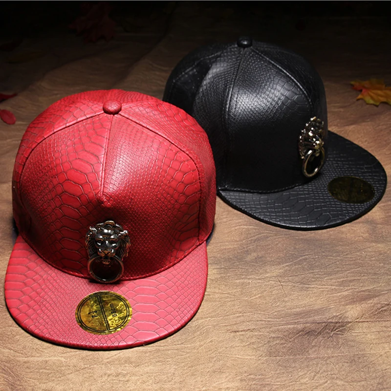 metal lion Fashion Casual Snapback PU Leather Snake Skin Street dance Baseball Caps Gorras Hip Hop Hats Touca For Men Women
metal lion Fashion Casual Snapback PU Leather Snake Skin Street dance Baseball Caps Gorras Hip Hop Hats Touca For Men Women