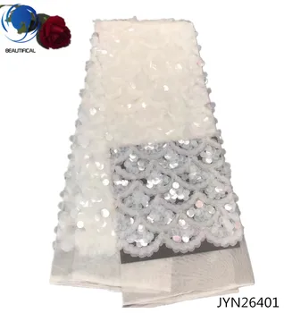 Beautifical African lace fabric Fashion big sequins tulle lace fabric white french lace sequins for wedding 5yards/lot JYN264
Beautifical African lace fabric Fashion big sequins tulle lace fabric white french lace sequins for wedding 5yards/lot JYN264