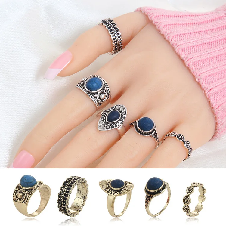 Knock Fashion New 5 pcs/Set Multicolor Stone Midi Ring Sets for Women Boho Beach Vintage Punk Knuckle Ring Jewelry
Knock Fashion New 5 pcs/Set Multicolor Stone Midi Ring Sets for Women Boho Beach Vintage Punk Knuckle Ring Jewelry