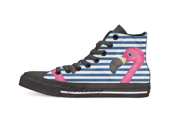 Pink Flamingo Blue White Stripes Casual High Top Canvas shoes sneakers Light Walking Shoes
Pink Flamingo Blue White Stripes Casual High Top Canvas shoes sneakers Light Walking Shoes