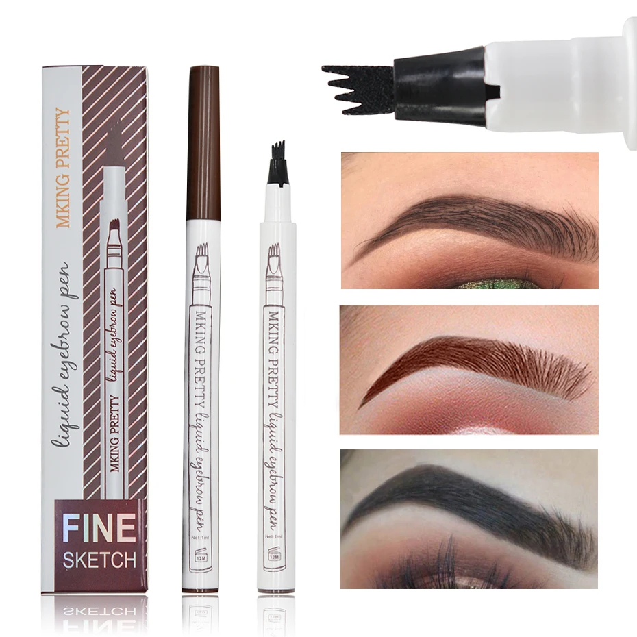 1pc Eyebrow Pencil Waterproof Fork Tip Women Professional Eyebrow Tattoo Pen Eyebrow Enhancer Tint 2018 Korean Cosmetics Tools
1pc Eyebrow Pencil Waterproof Fork Tip Women Professional Eyebrow Tattoo Pen Eyebrow Enhancer Tint 2018 Korean Cosmetics Tools