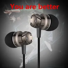 Wired In Ear Earphones 3.5mm Bass Headset Sport Music Fone De Ouvido Head phone with Microphone for Mobile Phone MP3 MP4 Player(China)