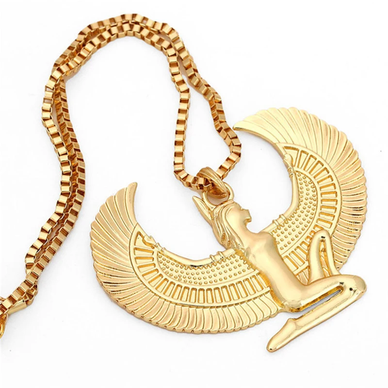 Ancient Egyptian Golden Pendant Necklace Ankh Cross Of Horus Eagle & Snake Hip Hop Jewelry Wedjat Eye Chain Choker Necklace
Ancient Egyptian Golden Pendant Necklace Ankh Cross Of Horus Eagle & Snake Hip Hop Jewelry Wedjat Eye Chain Choker Necklace