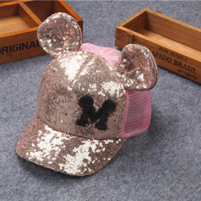 2017 Summer baby Hat Baseball Cap Sequins Bling Hinning Mesh Caps Adjustable Fashion Girls Hats Snapback children Casual cap
2017 Summer baby Hat Baseball Cap Sequins Bling Hinning Mesh Caps Adjustable Fashion Girls Hats Snapback children Casual cap