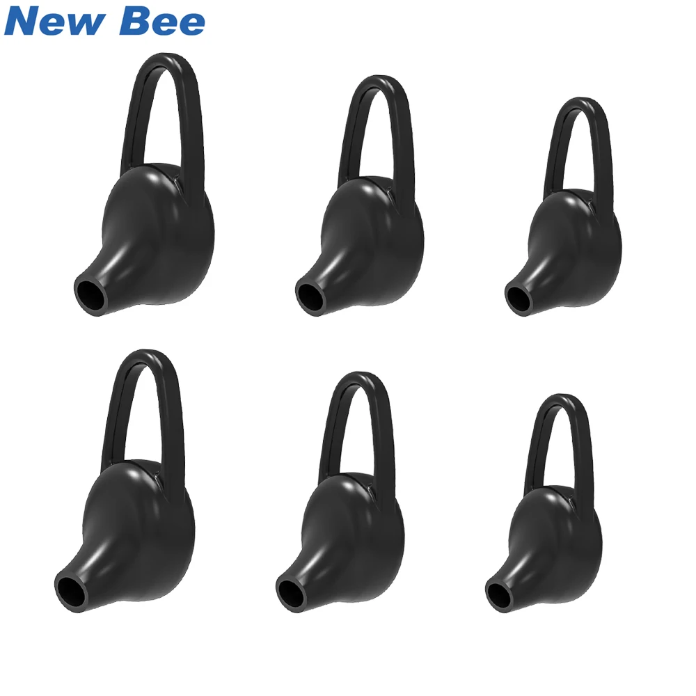 

New Bee LC-B41 Headset Tips Ear Pads Earphone Earbuds 3 Pairs Silicone Earbuds Accessories For Headset Size S/M/L