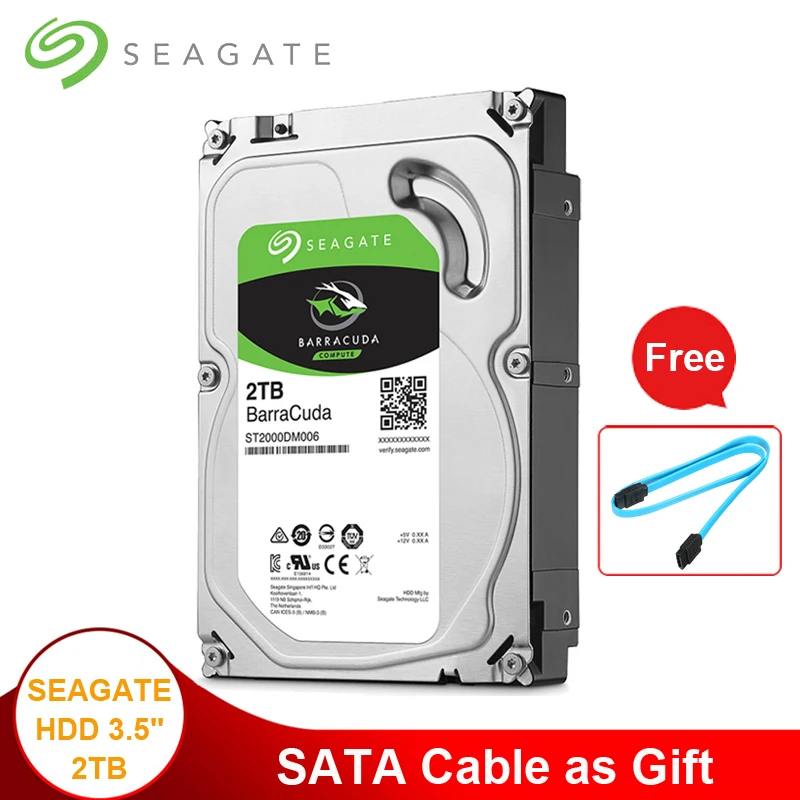 Original Seagate 2TB Desktop HDD 3.5" Internal Hard Disk Drive SATA 6Gb/s 7200 RPM 64MB Cache HDD 2TB Hard Drive For Desktop
Original Seagate 2TB Desktop HDD 3.5" Internal Hard Disk Drive SATA 6Gb/s 7200 RPM 64MB Cache HDD 2TB Hard Drive For Desktop