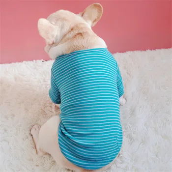 Dog T Shirt Summer Pet Dog Clothes Stripe Cotton Dog Tee with Sleeves Soft Breathable Spring Puppy Coat Chihuahua French Bulldog
Dog T Shirt Summer Pet Dog Clothes Stripe Cotton Dog Tee with Sleeves Soft Breathable Spring Puppy Coat Chihuahua French Bulldog