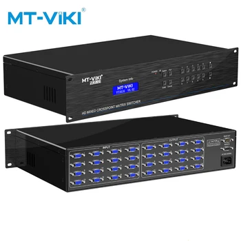MT-VIKI 16 in 16 out VGA matrix switcher Random switchi Select the output terminal arbitrarily Infrared remote control MT-VT1616
MT-VIKI 16 in 16 out VGA matrix switcher Random switchi Select the output terminal arbitrarily Infrared remote control MT-VT1616