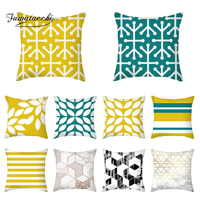 Fuwatacchi Colorful Cushion Cover Geometry Pillow Case Nordic Style Pillow Covers for Home Sofa Decorative Throw Pillows Case 45
Fuwatacchi Colorful Cushion Cover Geometry Pillow Case Nordic Style Pillow Covers for Home Sofa Decorative Throw Pillows Case 45
