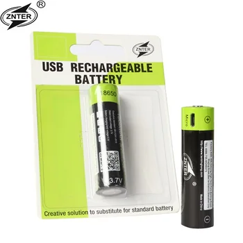 ZNTER 18650 3.7V 1500mAh USB Rechargeable 18650 Lipo Battery For RC Transmitter Parts
ZNTER 18650 3.7V 1500mAh USB Rechargeable 18650 Lipo Battery For RC Transmitter Parts