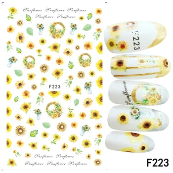 WYUEN Design Flower Stickers for Nails Sunflower Henna Sticker 3D Simulation Nail Decals Art for Women N-F223
WYUEN Design Flower Stickers for Nails Sunflower Henna Sticker 3D Simulation Nail Decals Art for Women N-F223